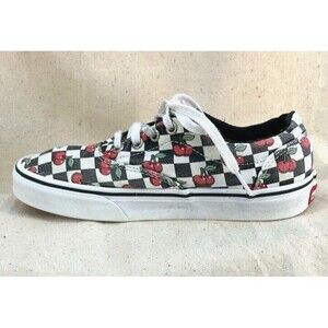 VANS Doheny Missy Youth US 5.5 EU 35 Cherries Checkerboard Lace Up Sneakers